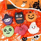 🎃Halloween Bath Bomb Gift Set - 6-Piece Scary Cute Kids Bath Bomb Gift Box, Includes Witch, Bat, Black Cat, Skull, Ghost and Pumpkin Bubble Spa Balls🎃