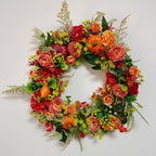 💖Fall Peony And Pumpkin Wreath - Year Round Wreath