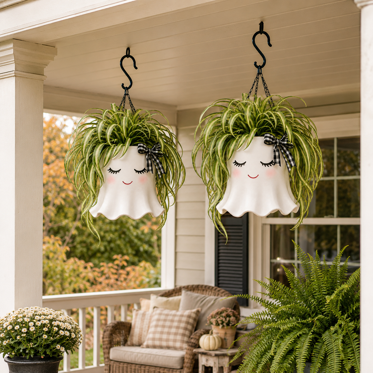 Cute Ghost Hanging Planter