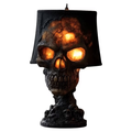 SPOOKY RESIN SKULL LED LAMP