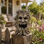 Spooky Tree Stump Halloween Decoration