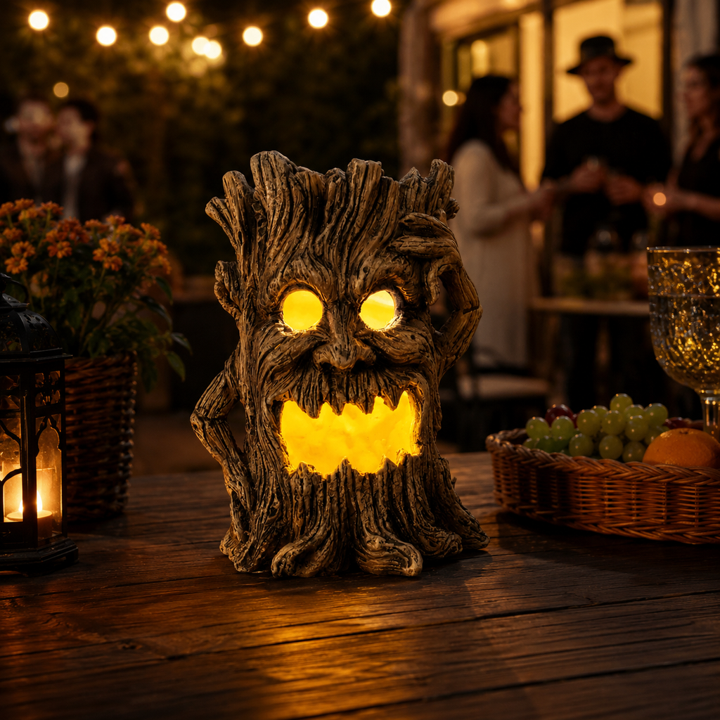 Spooky Tree Stump Halloween Decoration