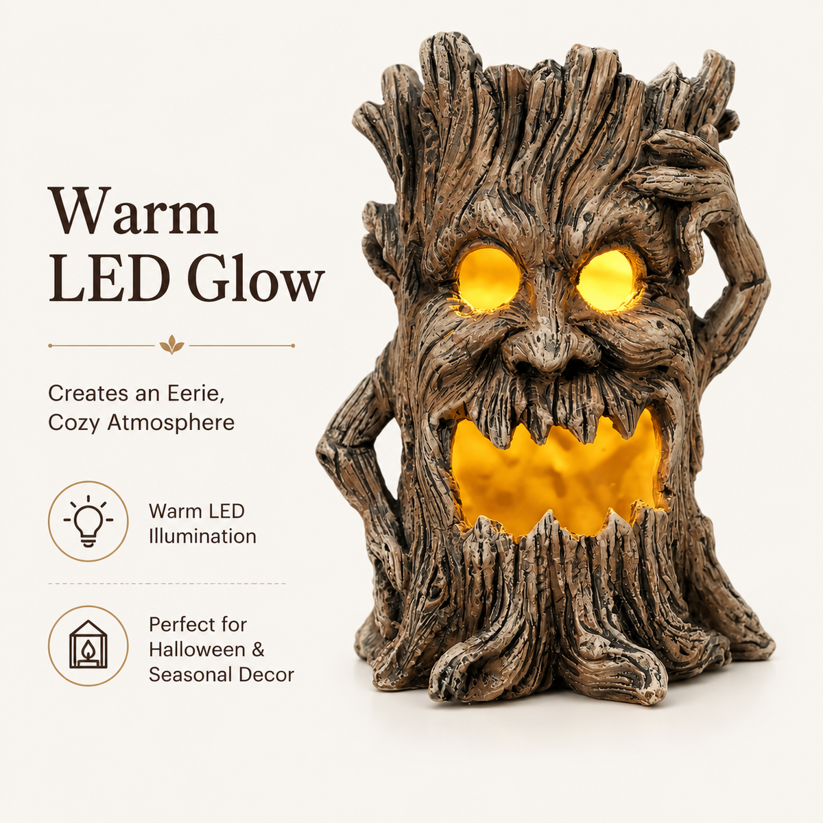Spooky Tree Stump Halloween Decoration
