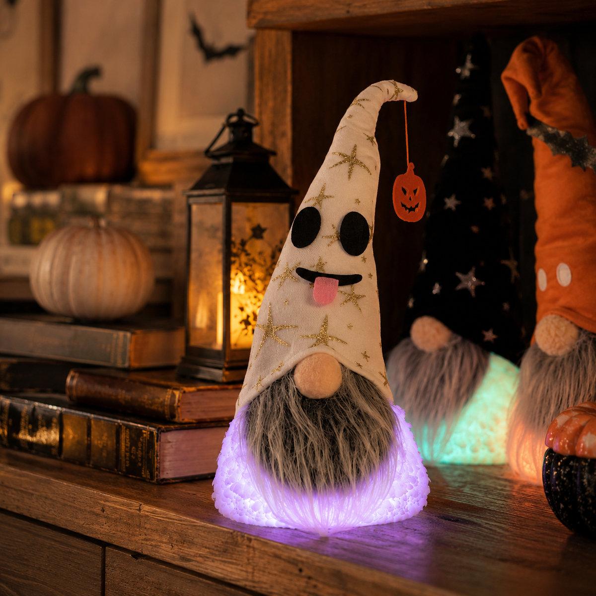 Halloween Style Cute Light-Up Gnome Decor