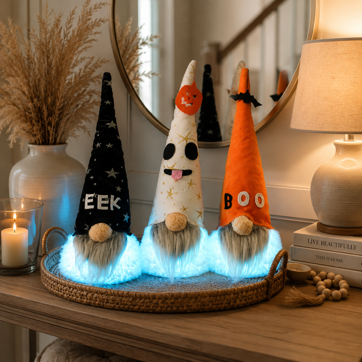 Halloween Style Cute Light-Up Gnome Decor