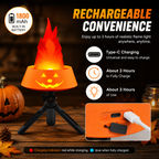 Halloween Pumpkin Simulation Flame Lamp