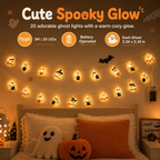 Cute Halloween Ghost String Lights