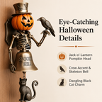 Halloween Pumpkin Skeleton Door Bell