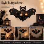 Halloween Bat Wall Shelf Decor