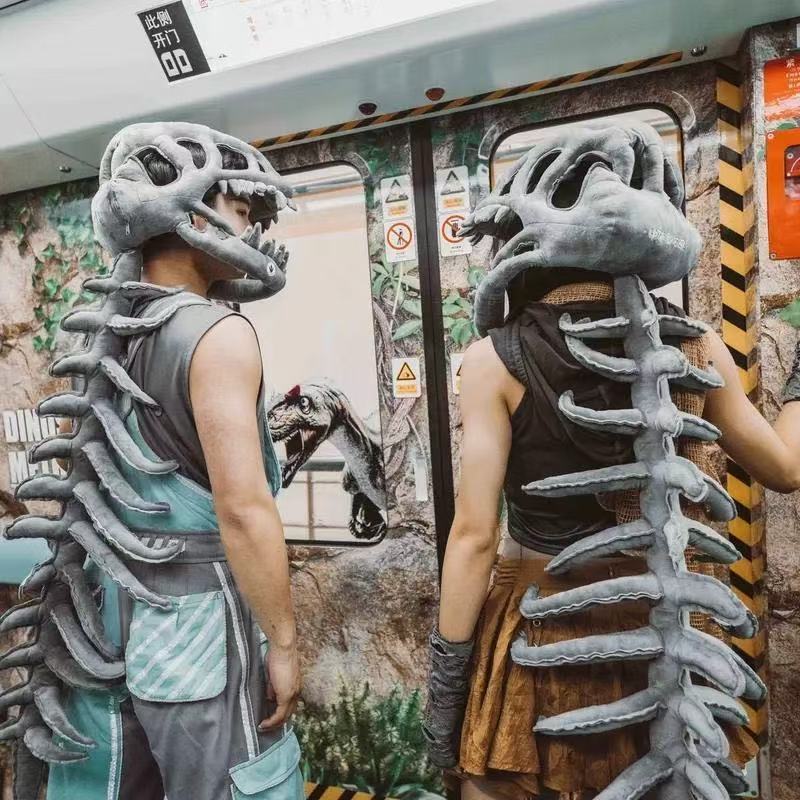 ƒHalloween Dinosaur Skeleton Costume