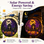ƒ Solar Halloween LED Hanging Sign Light