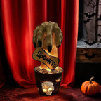 Halloween horror decorations with LED lights