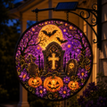 ƒ Solar Halloween LED Hanging Sign Light