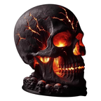 SPOOKY RESIN SKULL LED LAMP
