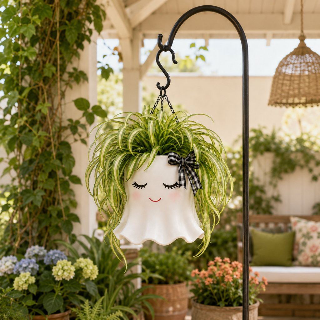 Cute Ghost Hanging Planter